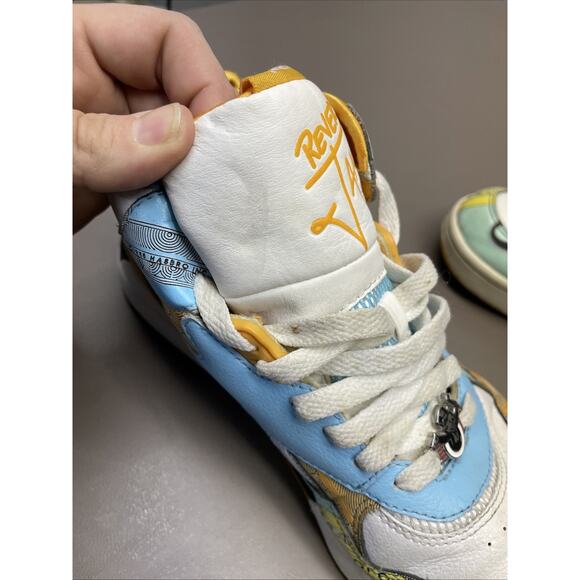 REEBOK X Hasbro Vintage Monopoly Money‎ Courtee Mid Sneakers RARE 7.5 US EU 40
